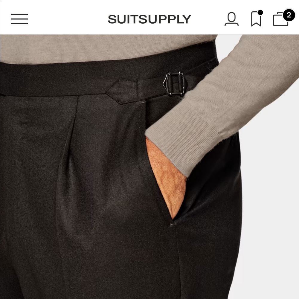 SUITSUPPLY BROWN DOUBLE BREAST SUIT. READ DESCRIPTION PLEASE.